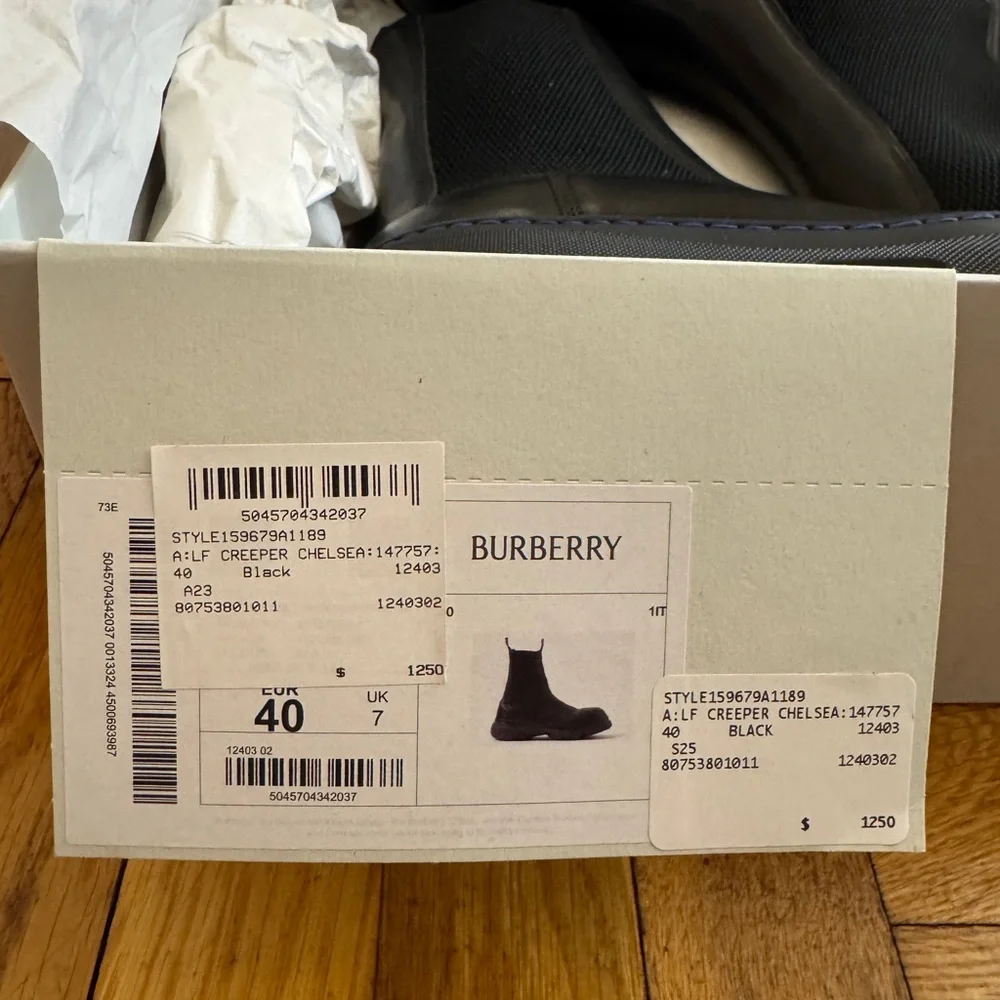 Burberry Chelsea Creeper Ankle Boots - Picture 12 of 12